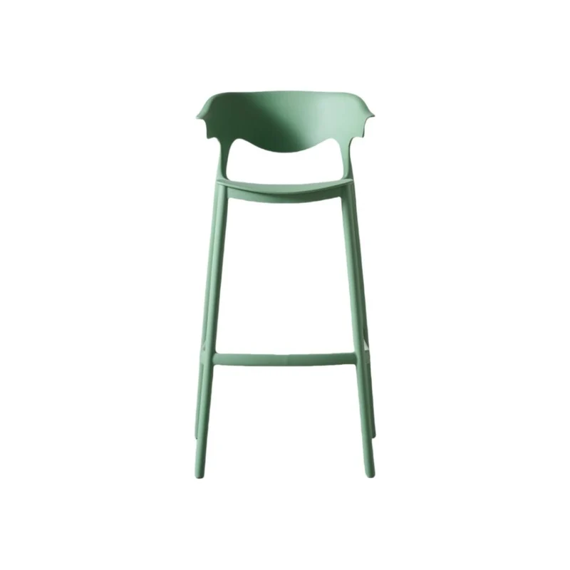 Set de 2 Sillas para Bar Elena, Color Verde Oliva, Diseño Moderno