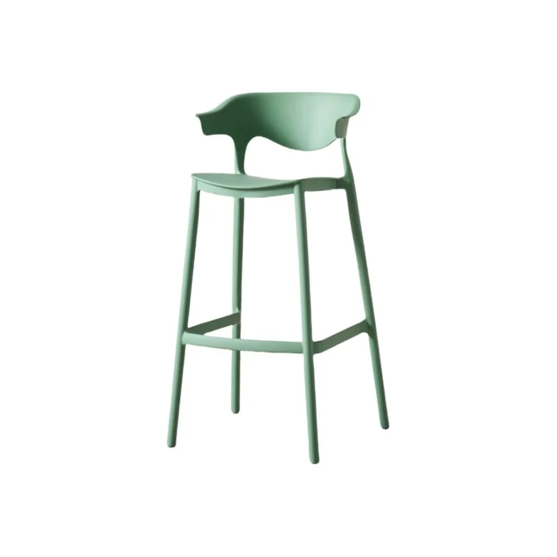Set de 2 Sillas para Bar Elena, Color Verde Oliva, Diseño Moderno
