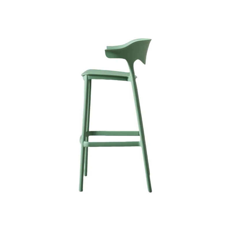 Set de 2 Sillas para Bar Elena, Color Verde Oliva, Diseño Moderno
