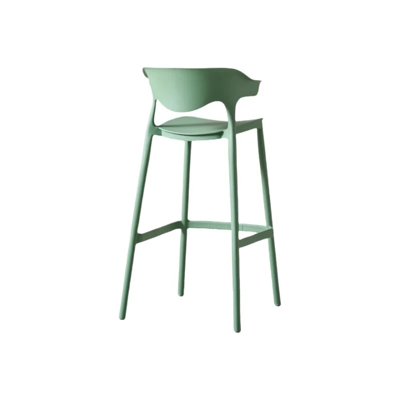 Set de 2 Sillas para Bar Elena, Color Verde Oliva, Diseño Moderno