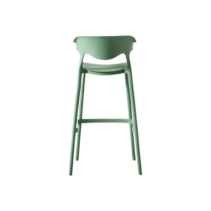 Set de 2 Sillas para Bar Elena, Color Verde Oliva, Diseño Moderno
