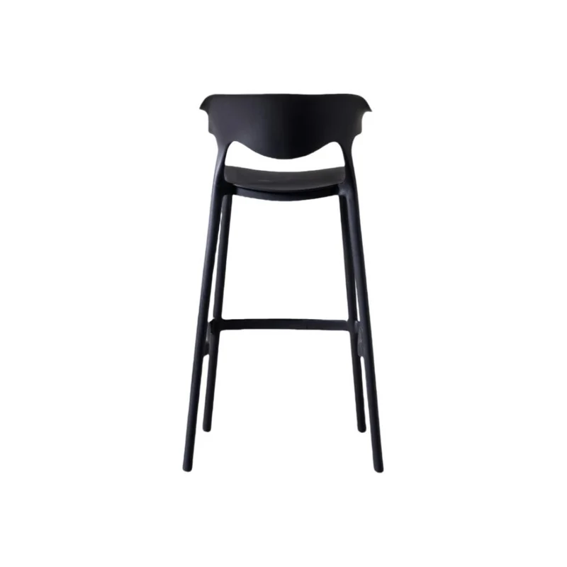 Set de 2 Sillas para Bar Elena, Color Negro, Diseño Moderno
