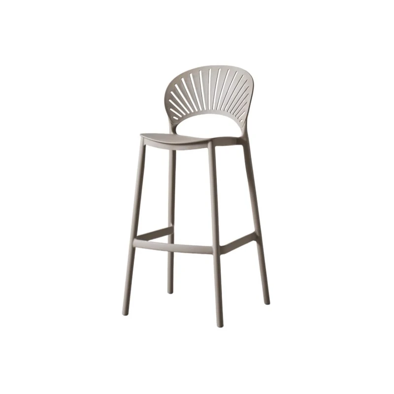 Set de 4 Sillas para Bar Paraíso, Color Taupe, Diseño Moderno