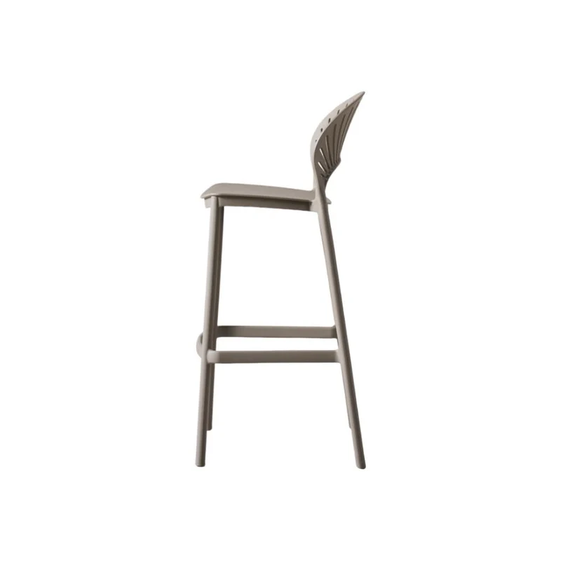 Set de 4 Sillas para Bar Paraíso, Color Taupe, Diseño Moderno