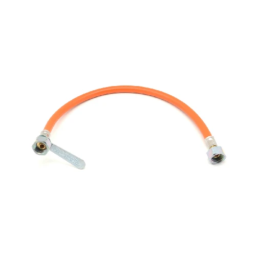 Flessibile gas ff in gomma con chiavetta cm 50