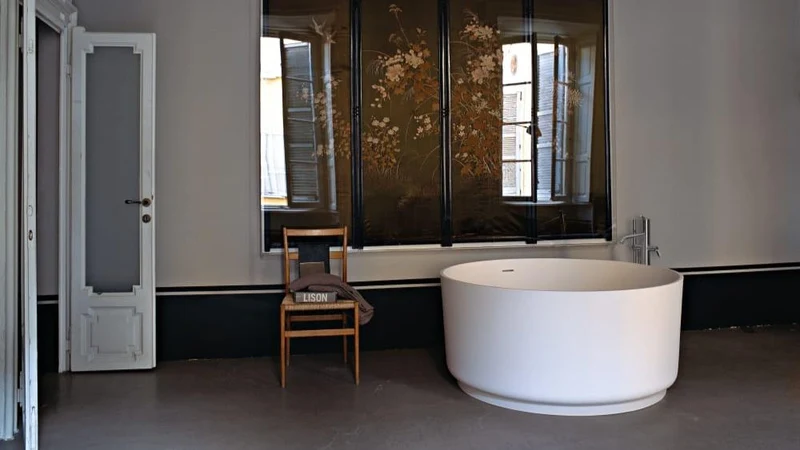 Bañera independiente In-Out Solid Surface