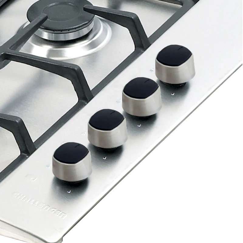 Estufa de Empotrar Challenger 4 Puestos Gas Natural, Plateado