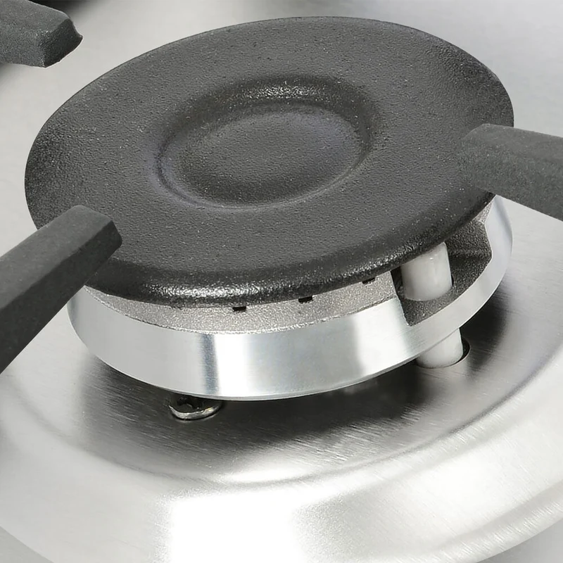 Estufa de Empotrar Challenger 4 Puestos Gas Natural, Plateado