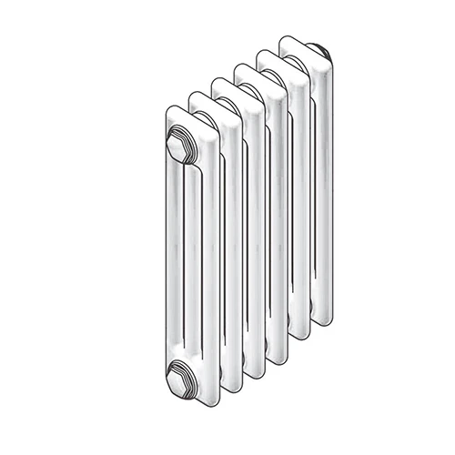 Radiatore tubolare in acciaio 3 colonne zehnder charleston mod. 3087 4 elementi
