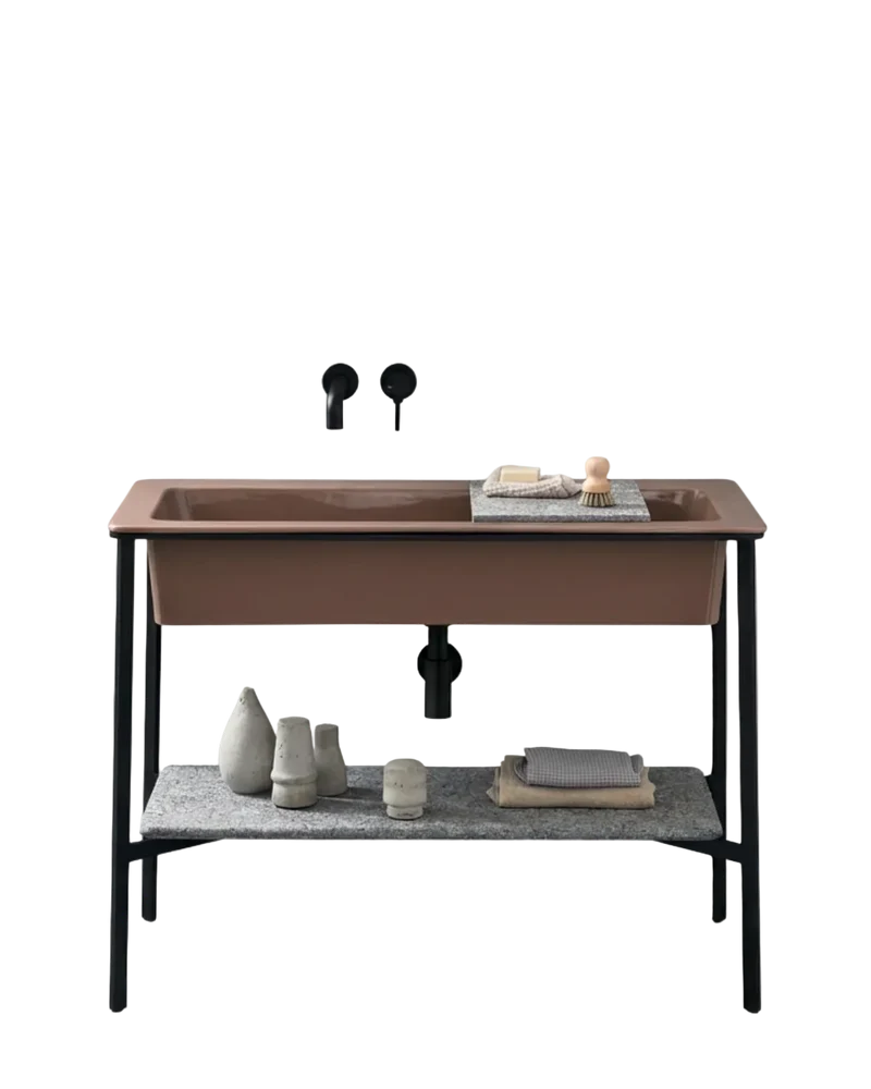 Mueble de lavabo con estructura Catino Rectangular