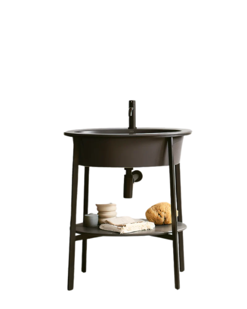 Mueble de lavabo con estructura Catino Ovalado