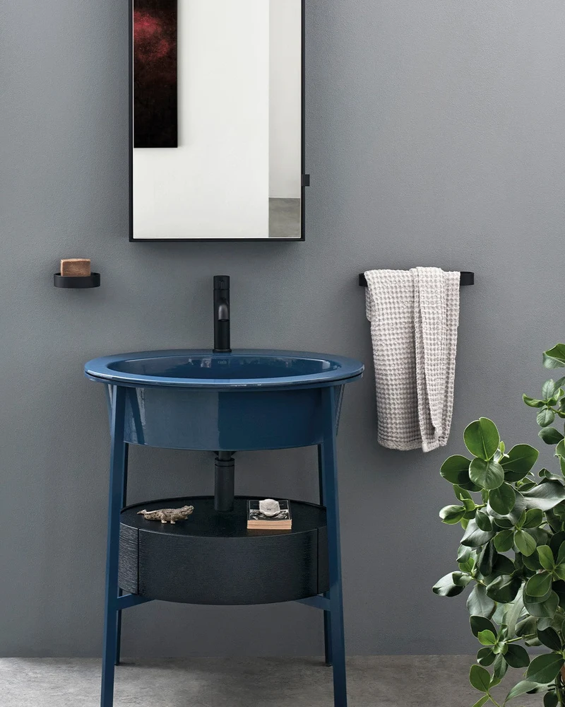 Mueble de lavabo con estructura Catino Ovalado