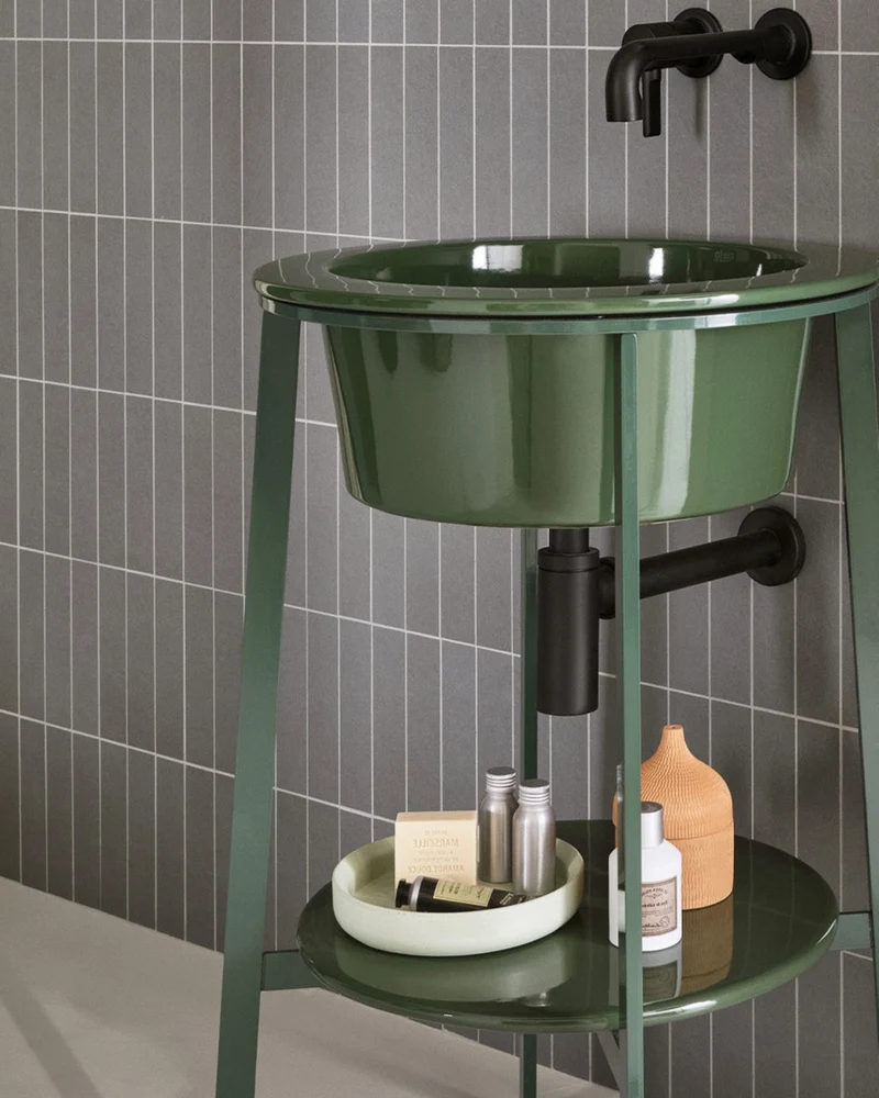 Mueble de lavabo con estructura Catino Redondo