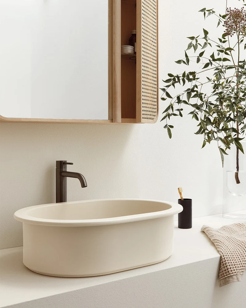 Lavabo de apoyo Catino Oval Ø55