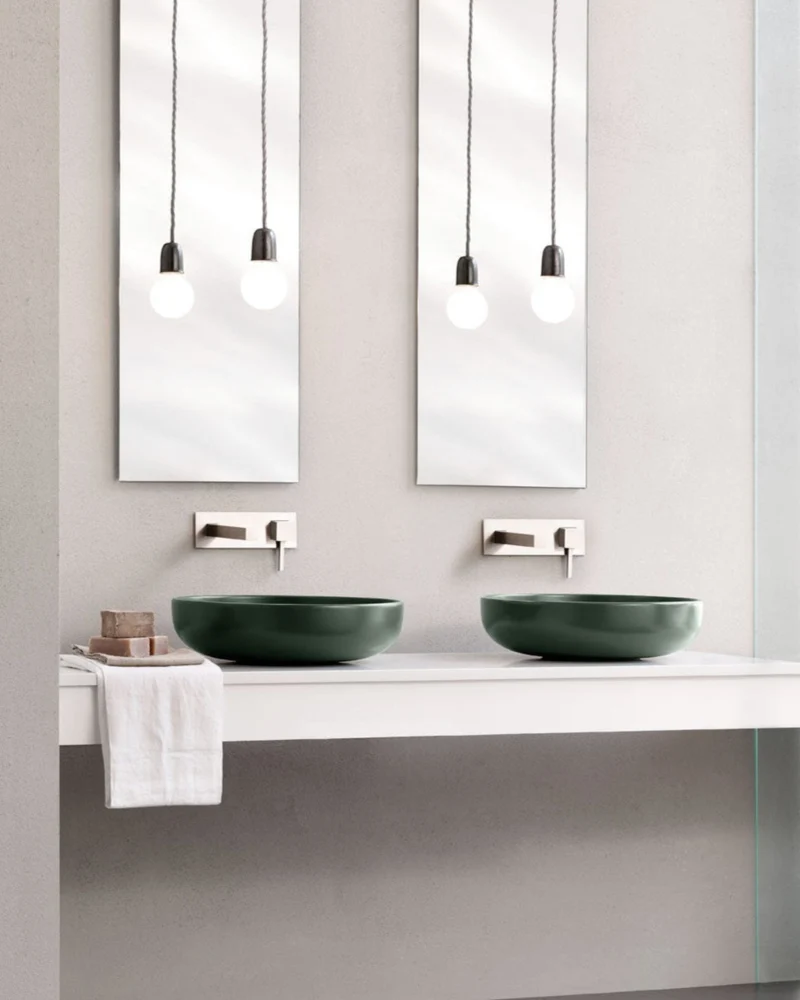 Lavabo de apoyo redondo Le Bacinelle 45Ø