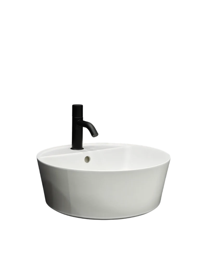 Lavabo de apoyo Handy con orificio para grifería