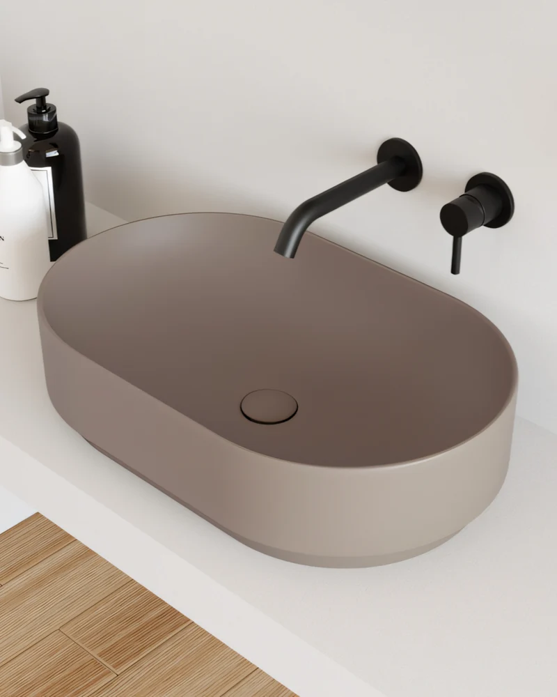 Lavabo de apoyo ovalado Mare Le Bacinelle