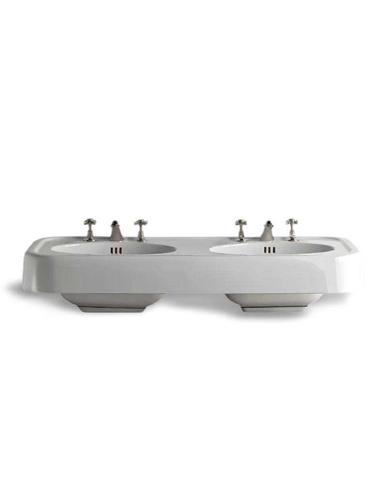 Lavabo doble Brooklyn con doble pedestal