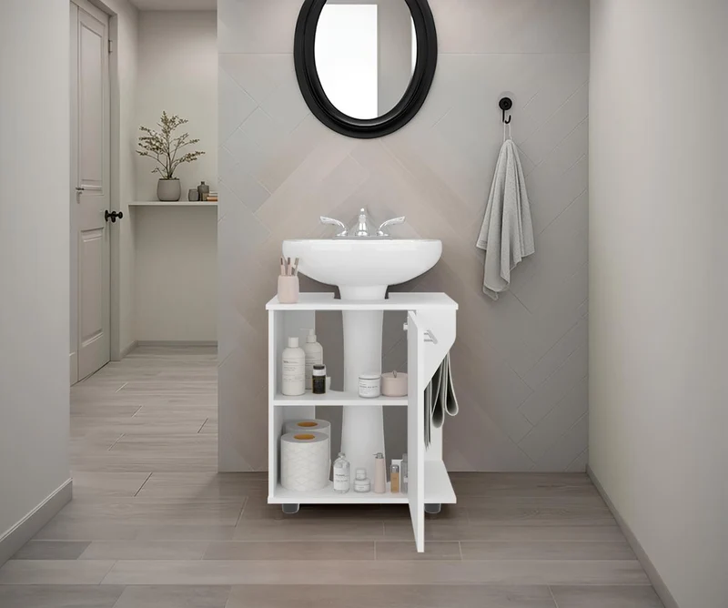 Mueble para Lavamanos Pili, Blanco Duqueza, No Incluye Lavamanos