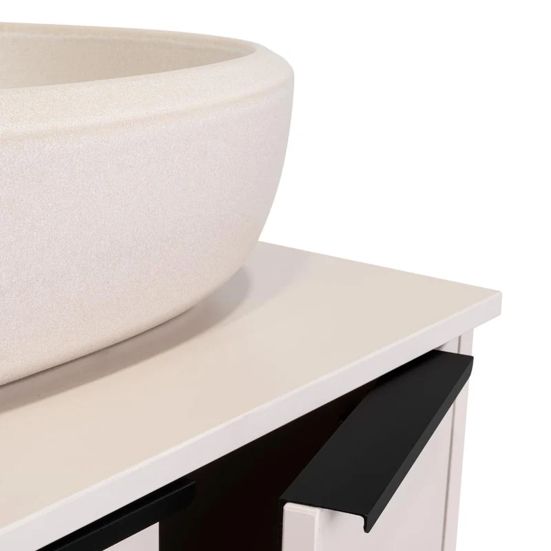 Mueble para Lavamanos Suns, Capri y Fresno Europeo, Incluye Lavamanos Corona en Porcelana Sanitaria