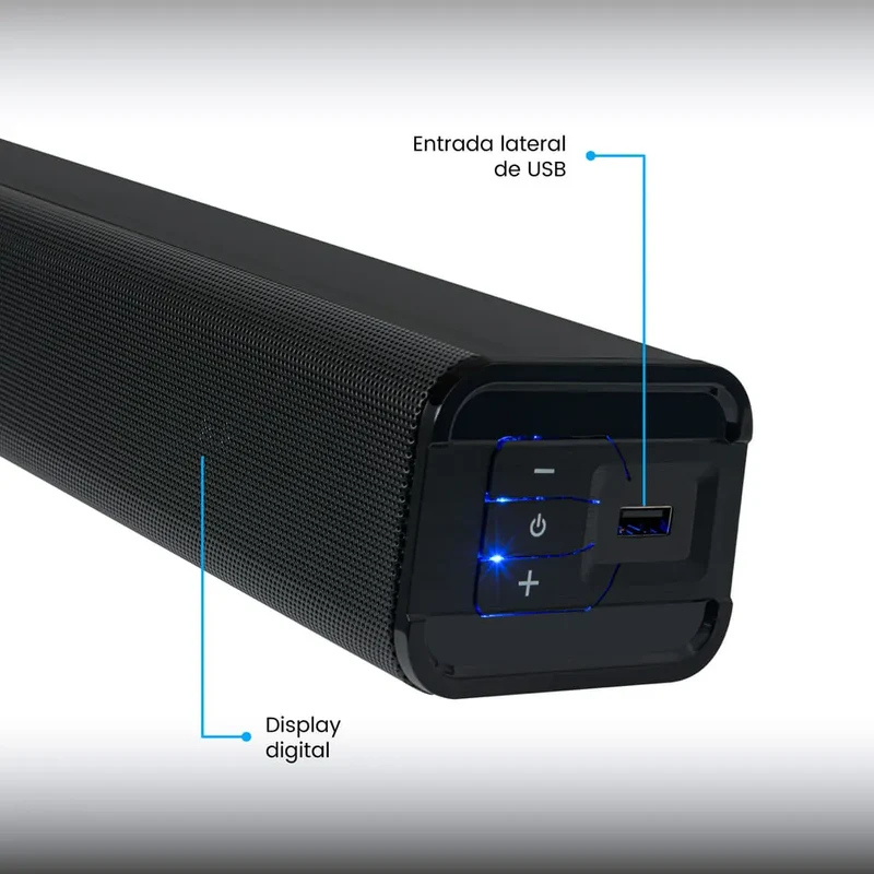 Barra de Sonido 30W Challenger, Negro