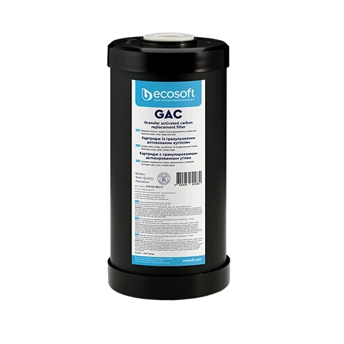 Cartuccia filtrante gac 4 5 ecosoft h. 10