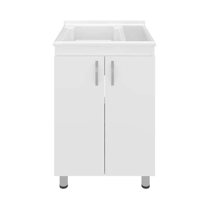 Mueble de Lavado Independiente Fowel, Kronos Blanco, Incluye Lavadero No Grifería ZF