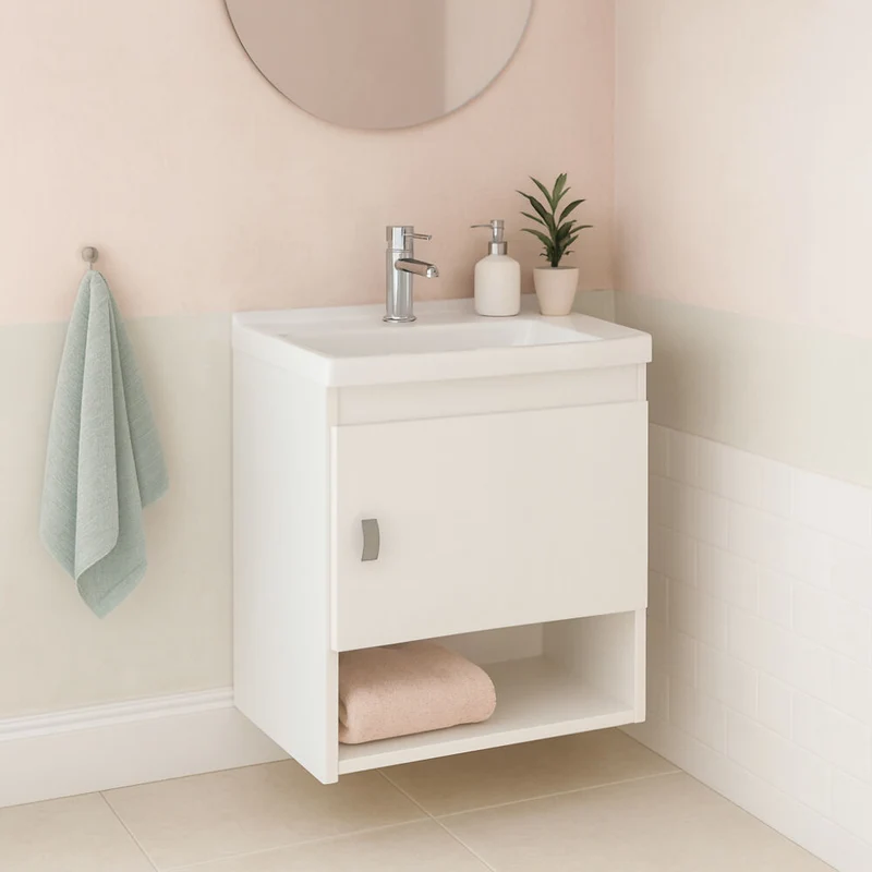 Mueble de Baño con Lavamanos Linz - Blanco