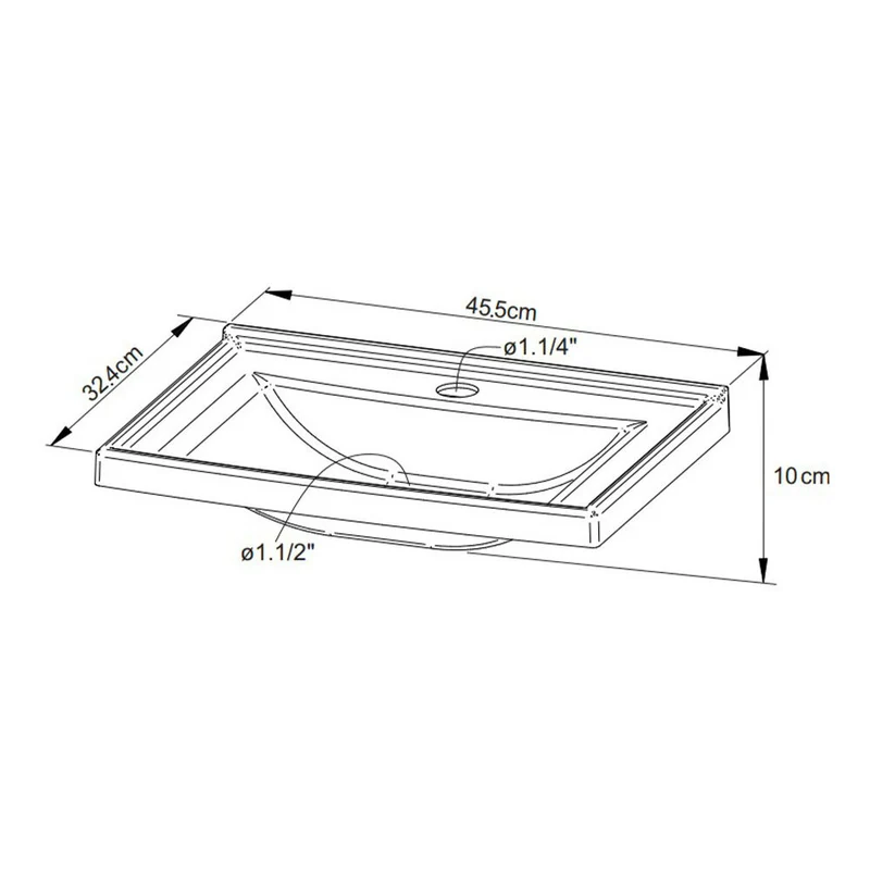 Mueble de Baño con Lavamanos Linz - Blanco