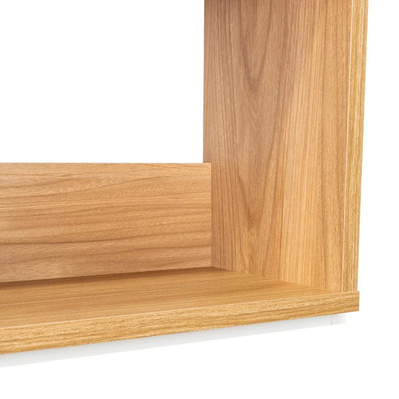 Gabinete de Baño Sensei Eco, Blanco Duqueza y Fresno Europeo, con Superficies para Ubicar Objetos