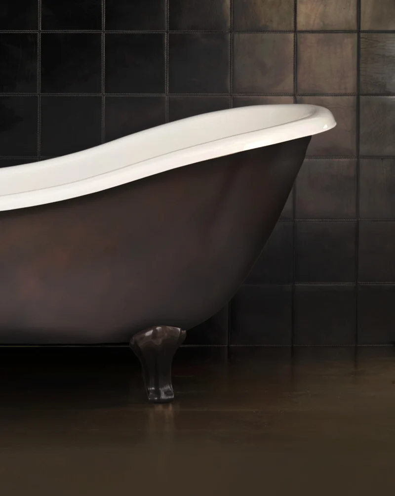 Bañera exenta Regina efecto cobre
