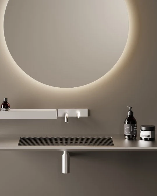 Encimera suspendida Ell Inox