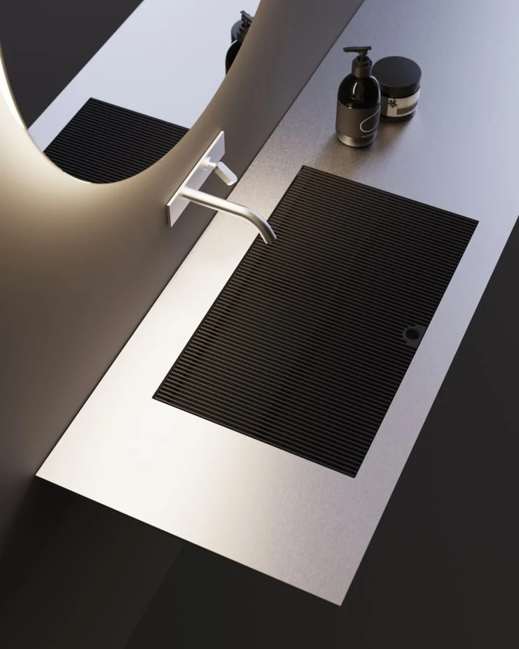 Encimera suspendida Ell Inox
