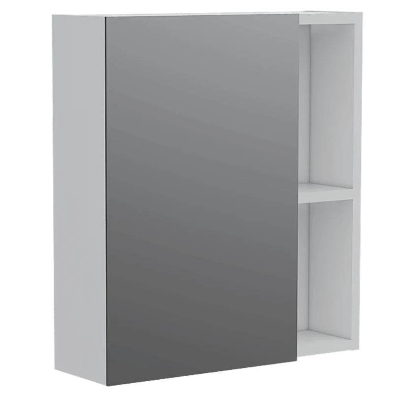 Gabinete de Baño Labell, Blanco, con Puerta Espejo y Entrepaños
