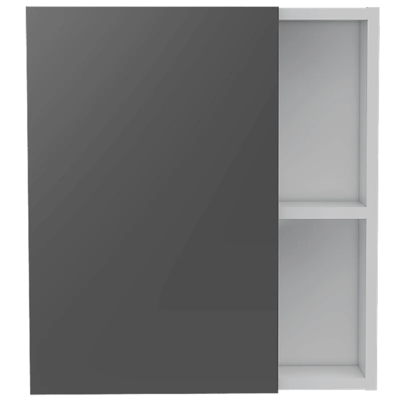 Gabinete de Baño Labell, Blanco, con Puerta Espejo y Entrepaños