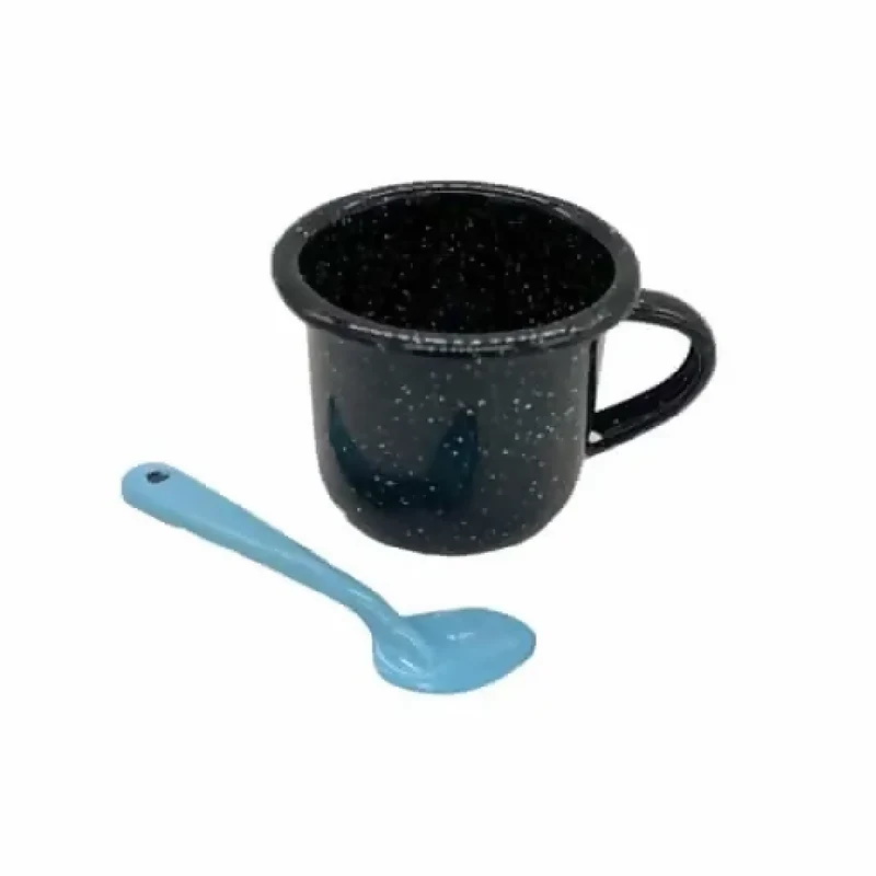 Combo Peltre Porta Huevo Esmaltado Azul CHE1