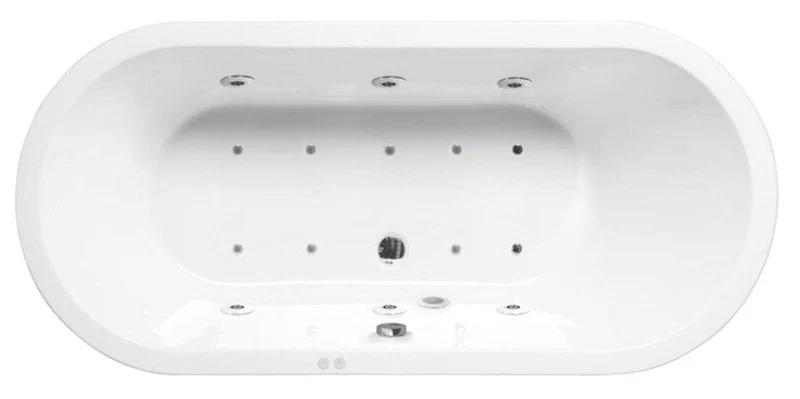 Bañera de hidromasaje ovalada LOFT blanca SANYCCES