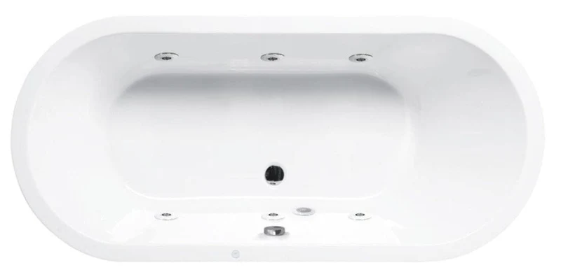 Bañera de hidromasaje ovalada LOFT blanca SANYCCES