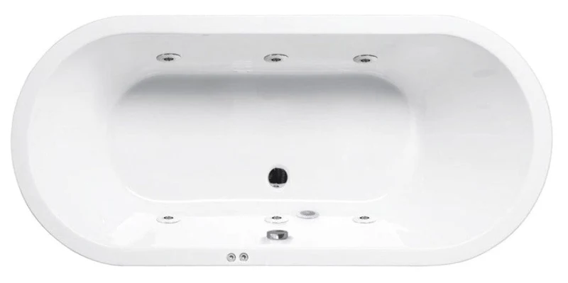 Bañera de hidromasaje ovalada LOFT blanca SANYCCES