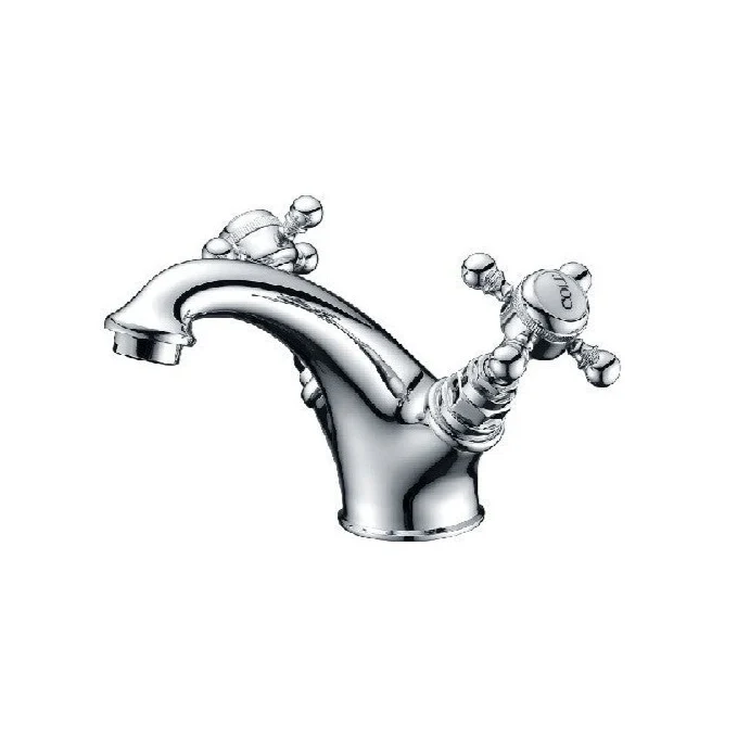 Grifo bimando retro CANTERBURY para lavabo con válvula incluida