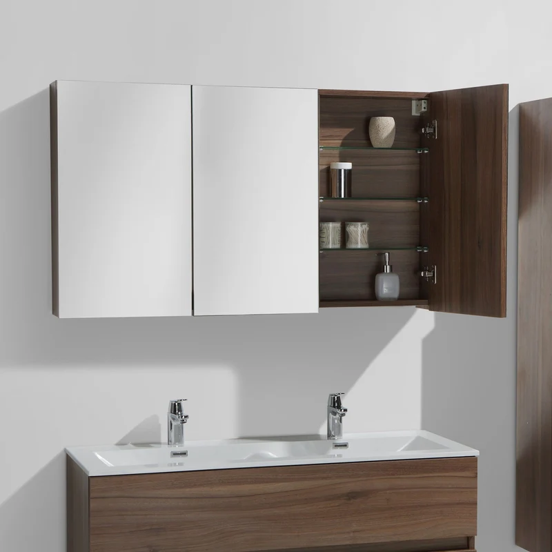 Armario espejo baño 120cm MONTADO SIENA