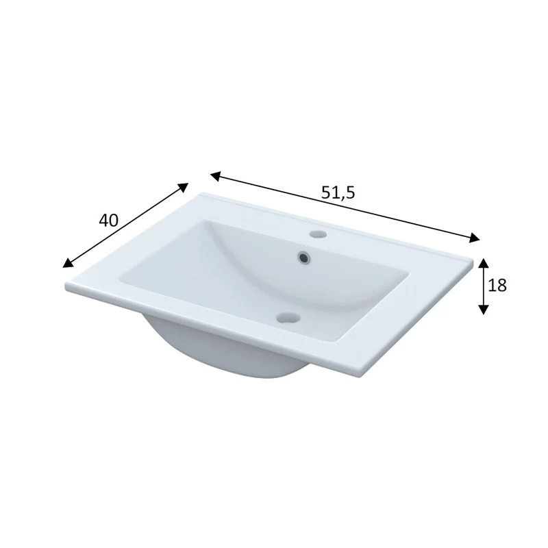 Mueble de baño barato Koncept con lavabo