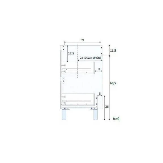Mueble para baño con lavabo Dakota
