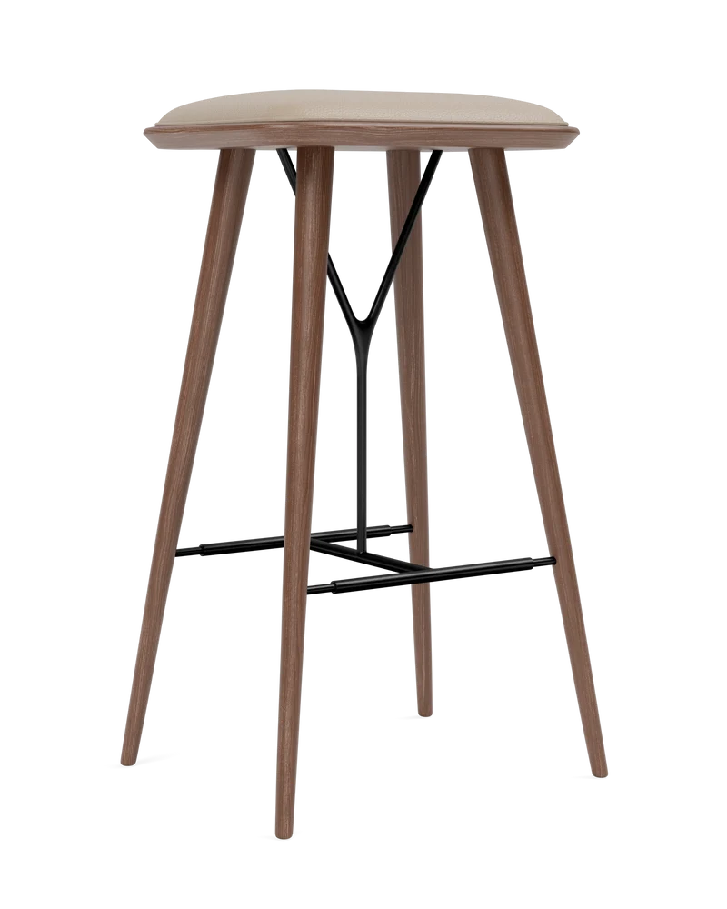 Taburete Spine con base de madera