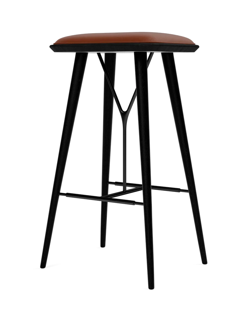 Taburete Spine con base de madera