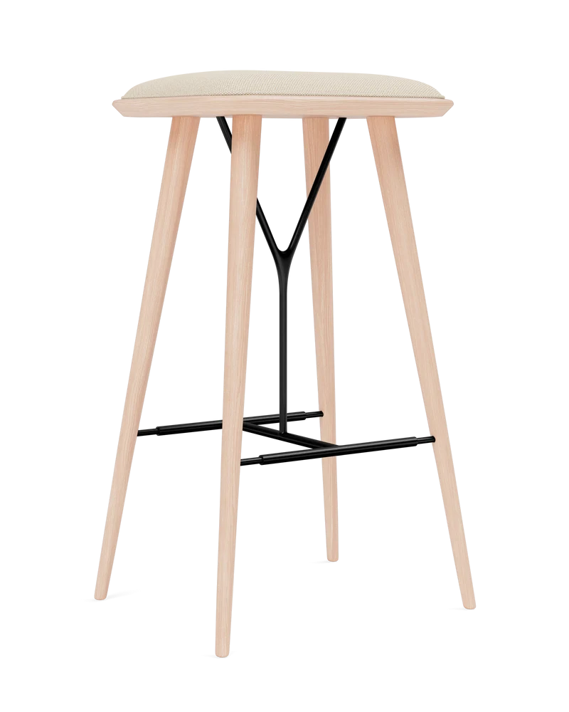 Taburete Spine con base de madera