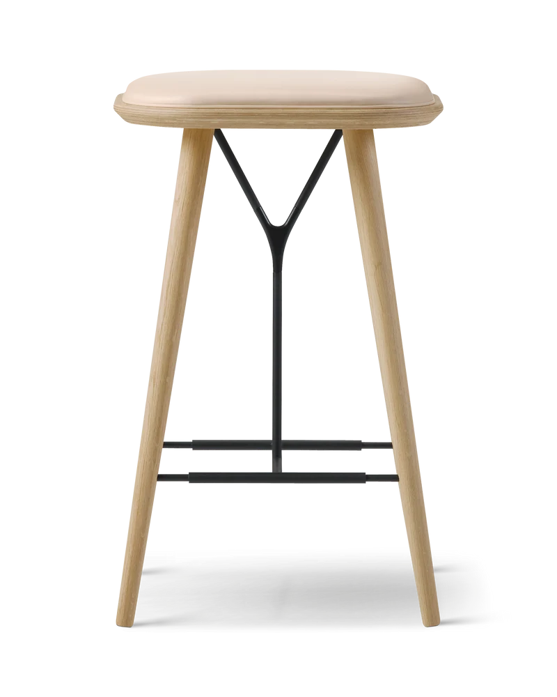 Taburete Spine con base de madera