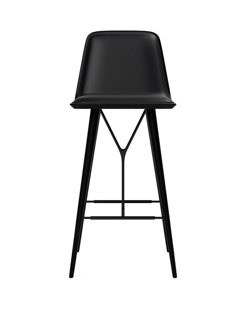 Taburete de barra Spine con base de madera