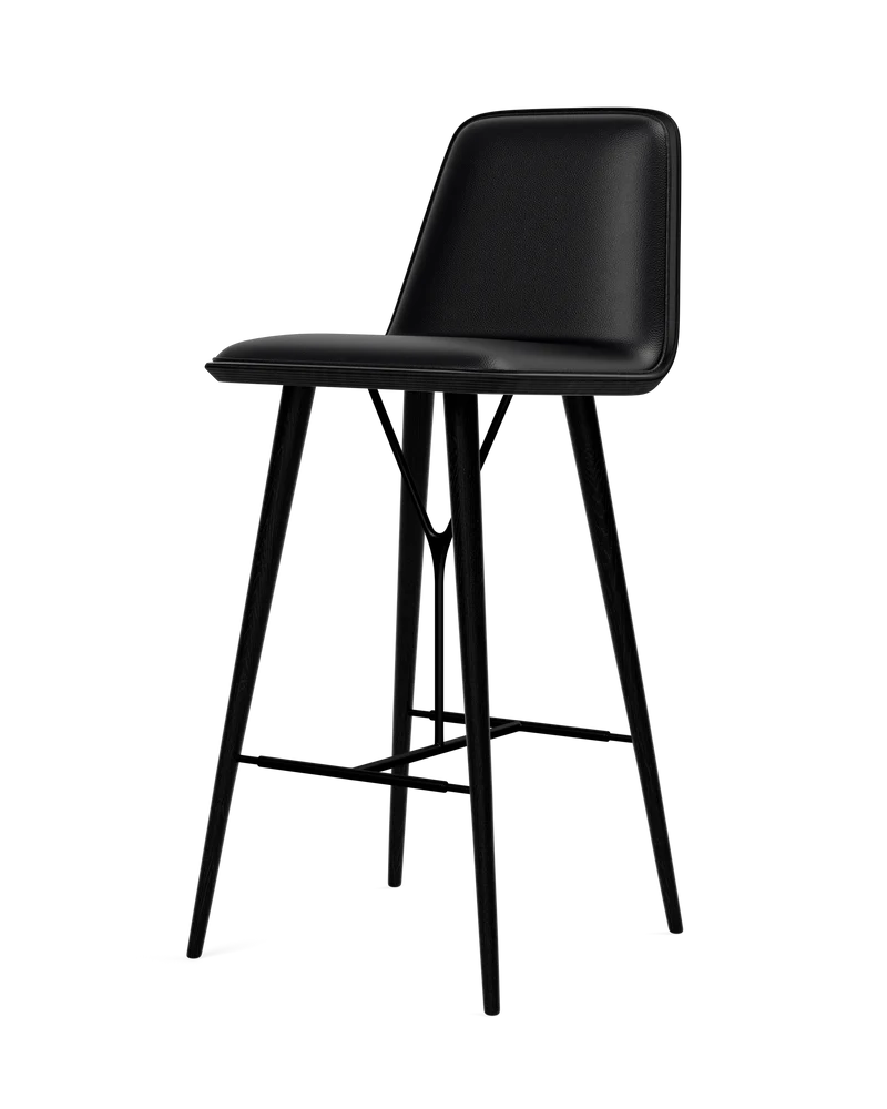Taburete de barra Spine con base de madera