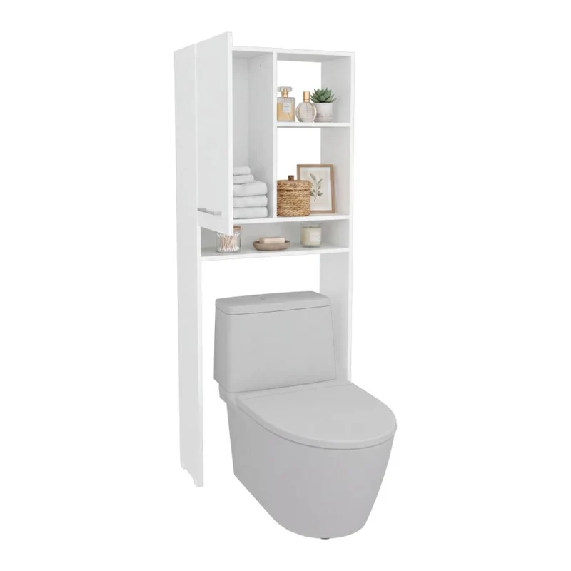 Gabinete de Baño Bristol 26, Blanco Duqueza, Ideal para Ahorrar Espacio
